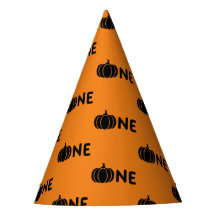 Un Citrouille automne Halloween 1er anniversaire