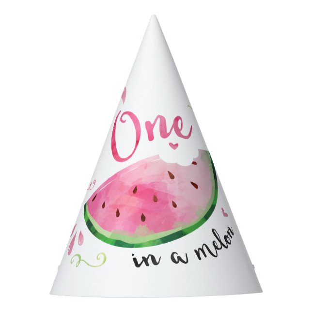 Chapeaux De Fêtes Un dans un Melon 1er anniversaire (Devant)