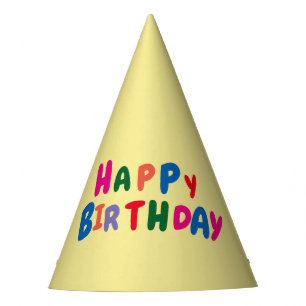 Chapeaux De Fêtes Un joyeux anniversaire mignon et simple