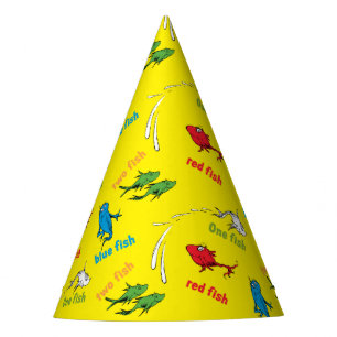 Chapeaux De Fêtes Un Poisson Deux Poissons Motif Jaune