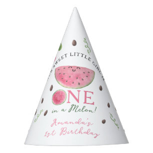 Chapeaux De Fêtes Une fille pastèque mignonne pour son premier anniv