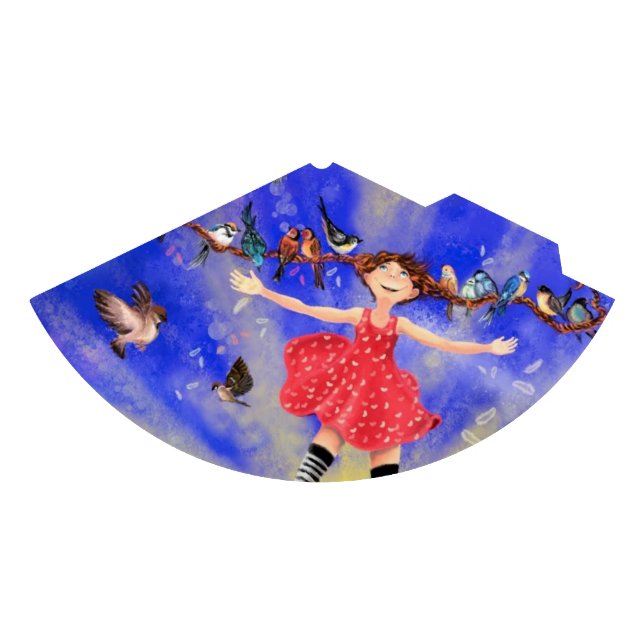 Chapeaux De Fêtes Une joyeuse fille aux oiseaux (Devant)