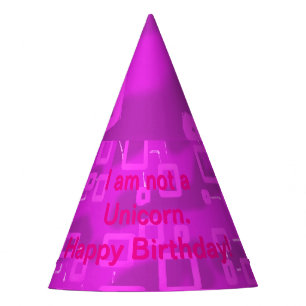 Chapeaux De Fêtes Unicorn Joyeux Casquette de fête d'anniversaire