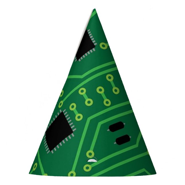 Chapeaux De Fêtes Unité centrale de traitement nerd de carte (Gauche)