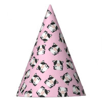 Vache fête d'anniversaire rose