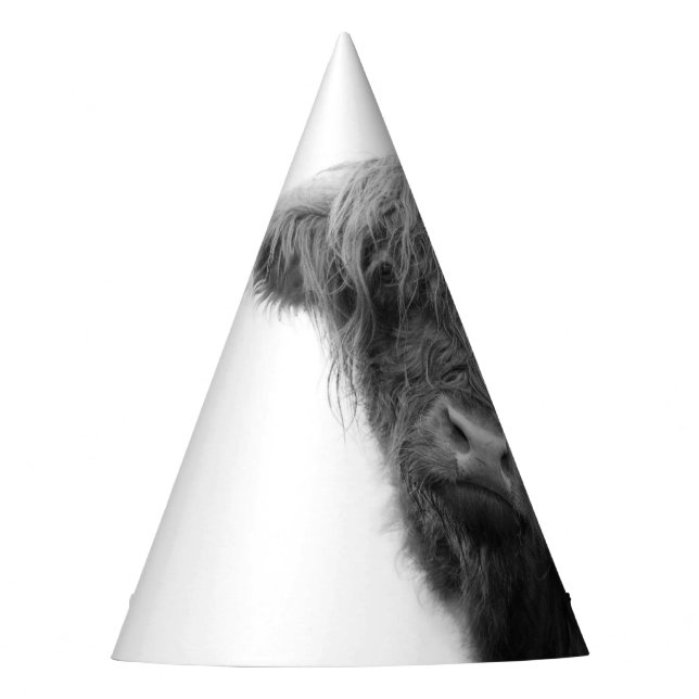 Chapeaux De Fêtes Vaches Highland Noir et Blanc #4 (Devant)