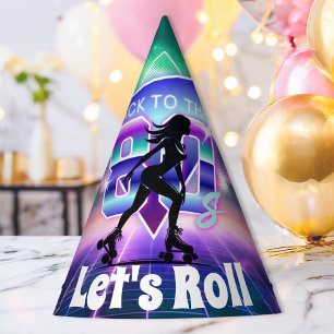 Chapeaux De Fêtes Vaporwave Roller Skate fête d'anniversaire