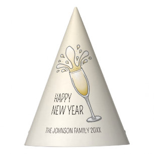 Chapeaux De Fêtes Verre de champagne du Nouvel An