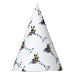 CHAPEAUX DE FÊTES VERRE DE MARTINI