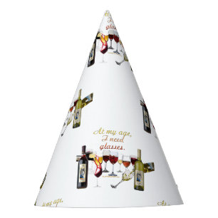 Chapeaux De Fêtes Verres à vin SlipperyJoe's jeu de mots coquin roug