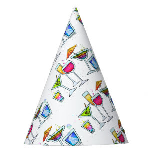 CHAPEAUX DE FÊTES VERRES DE COCKTAIL