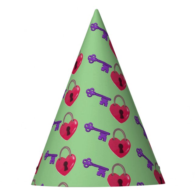Chapeaux De Fêtes Verrouillage d'amour + touche (Devant)