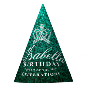 Chapeaux De Fêtes Vert de la Couronne brillant