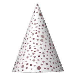 Chapeaux De Fêtes Vin Confetti Aquarelle Points Casquette