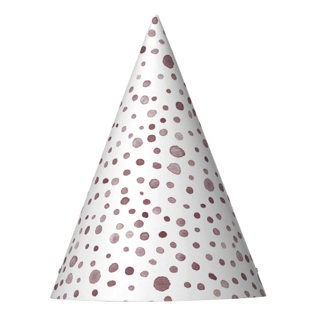 Chapeaux De Fêtes Vin Confetti Aquarelle Points Casquette (Devant)