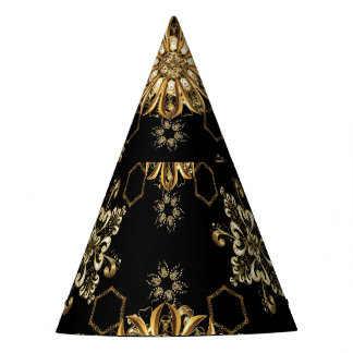 Chapeaux De Fêtes Vintage Classique : Oriental Doré Sans Seamless.