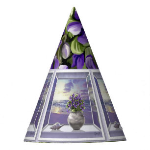 Chapeaux De Fêtes Violettes dans un bocal de lune Casquette du parti