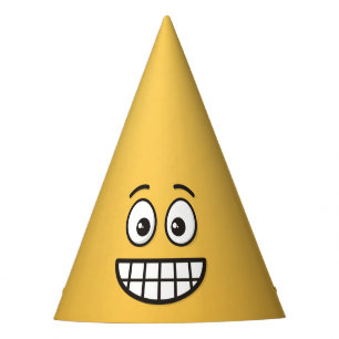 Chapeaux De Fêtes Visage de broyage avec yeux ouverts