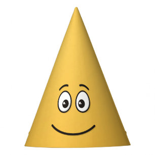 Chapeaux De Fêtes Visage souriant avec yeux ouverts