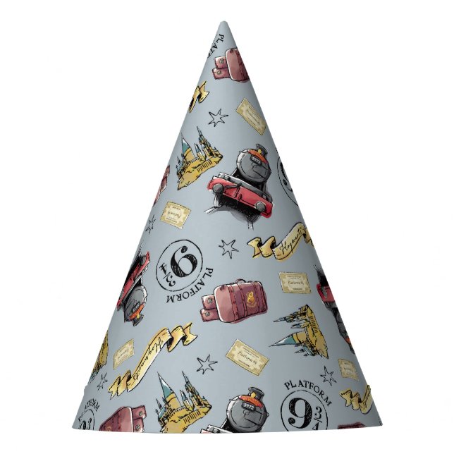 Chapeaux De Fêtes Voyage vers le Motif HOGWARTS™ (Devant)