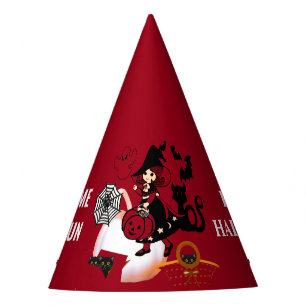 Chapeaux De Fêtes Wandering Witch Halloween Spider Anniversaire de e