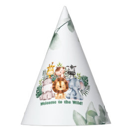 Chapeaux De Fêtes Whimsical Jungle Safari Animal Birthday