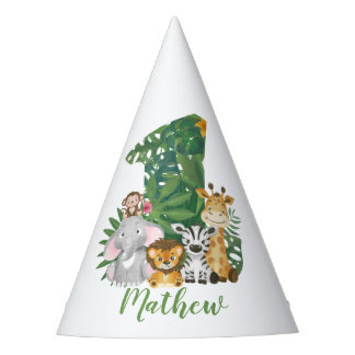 Chapeaux De Fêtes Wild One Baby 1er Anniversaire Jungle Safari