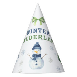 Chapeaux De Fêtes Winter Onederland Snowman 1er anniversaire