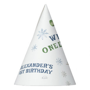 Chapeaux De Fêtes Winter Onederland Snowman 1er anniversaire