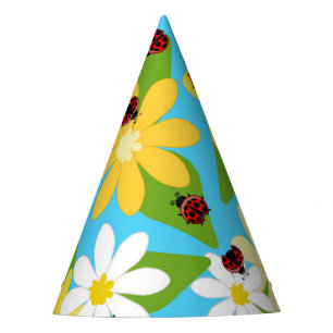 Chapeaux De Fêtes Yellow White Flowers