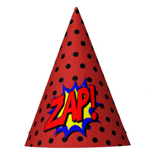 Chapeaux De Fêtes Zap Pop Art Cartoon Superpower Casquette d'anniver