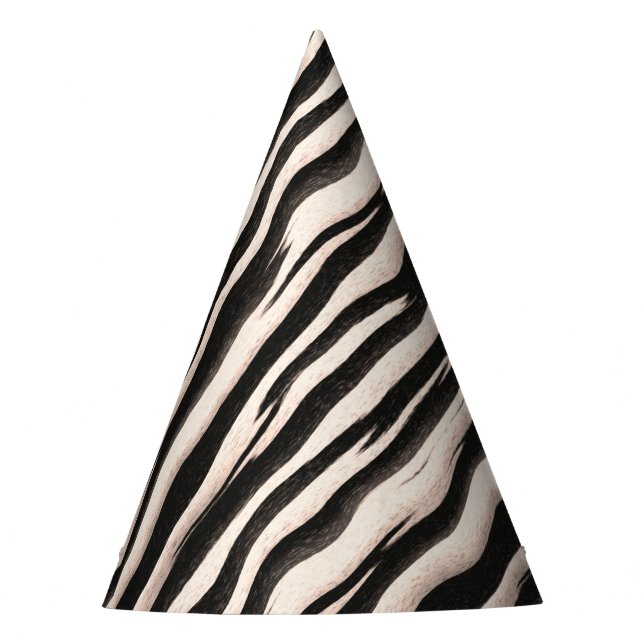 Chapeaux De Fêtes Zebra raye une texture transparente + vos idées (Devant)