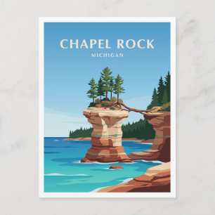 Chapel Rock, Pictured Rocks National Lakeshore Postkarte