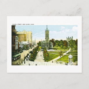 Chapel Street, New Haven, Connecticut Postkarte