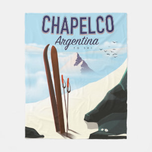 Chapelco Argentinien zum Skifahren Fleecedecke