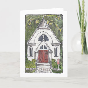 Chapelle du bon berger Chautauqua Carte pliée