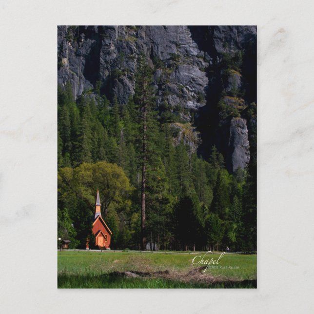 Chapelle en Yosemite Carte postale (Devant)