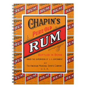 Chapins Rum-Label-Multiprint Notizblock