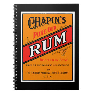 Chapins Rum-Label Notizblock