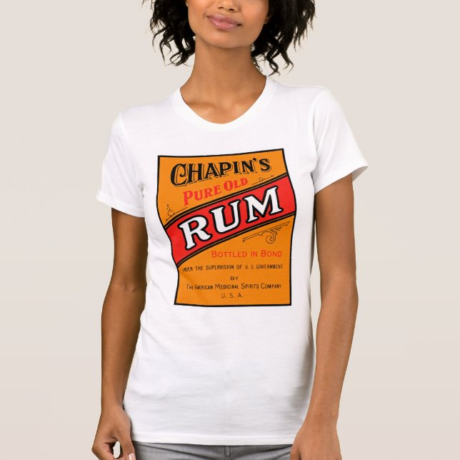 Chapins Rum-Label T-Shirt (Vorderseite)