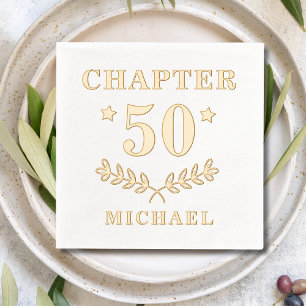 Chapitre 50 Anniversaire 50 ans Feuille Florale Fe