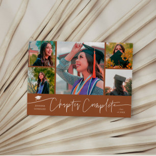 Chapitre Terminé Carte de photo de remise de diplô