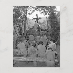 Chaplain Kenny Lynch führt_War Image Postkarte