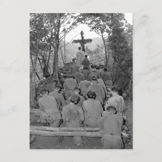 Chaplain Kenny Lynch führt_War Image Postkarte (Vorderseite)