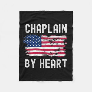 Chaplain US sa Flag Profession Retro Job Titel Fleecedecke