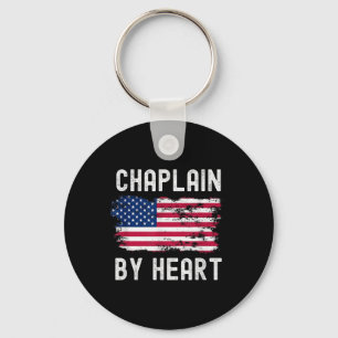 Chaplain US sa Flag Profession Retro Job Titel Schlüsselanhänger