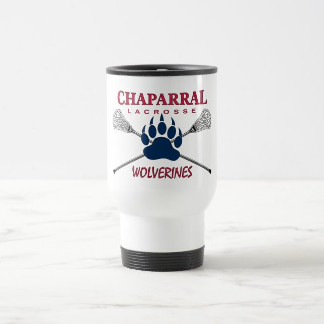 ChapLAX Greifer-Logo 15 Unze-Reise-Tasse Reisebecher (Mittel)