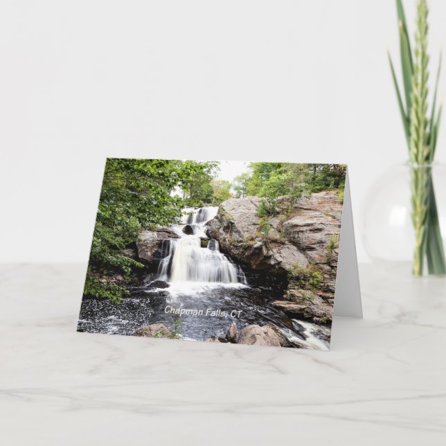 Chapman Falls, East Haddam, CT Karte (Vorderseite)