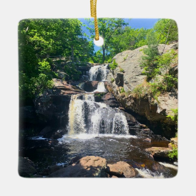 Chapman Falls Ruhe Keramikornament (Vorderseite)