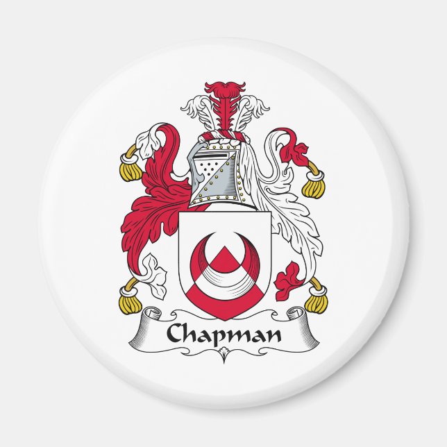 Chapman Familienwappen Magnet (Vorne)